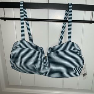 Striped swim suit and matching bottoms